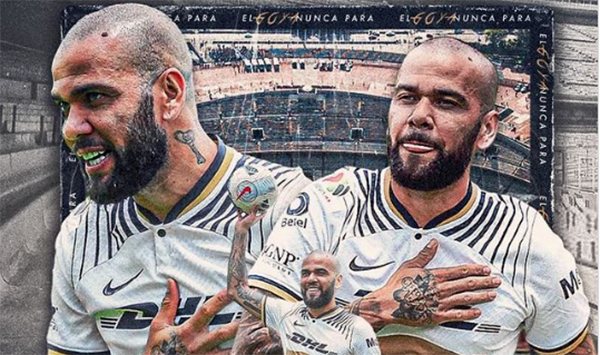 Dani Alves anuncia que seguirá en los Pumas en 2023