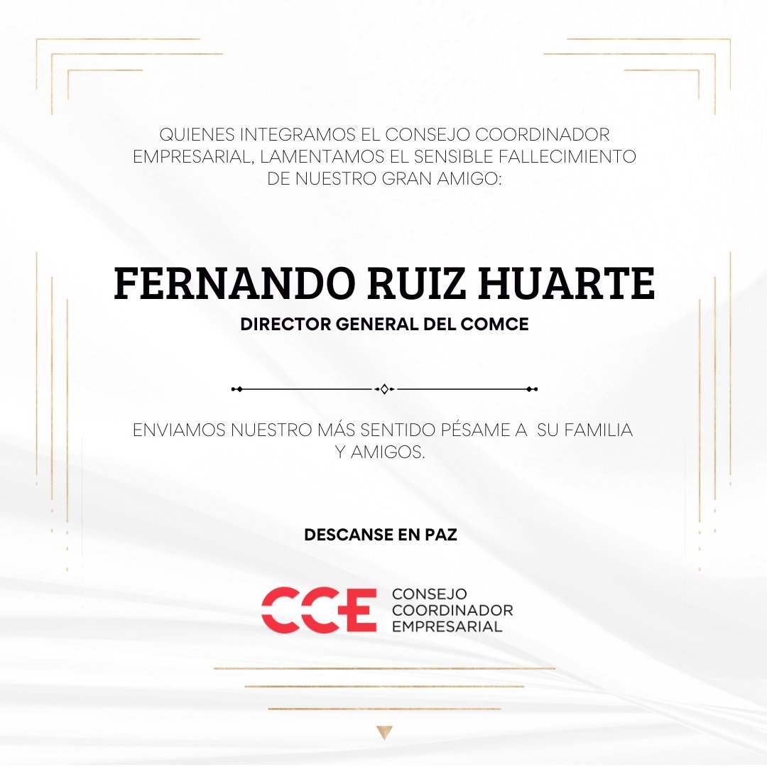 Murió el director del COMCE, Fernando Ruiz