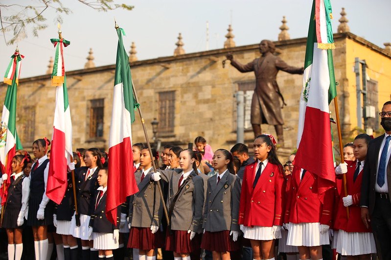 <strong>Conmemoran Día de la Bandera en el Centro Histórico de Guadalajara</strong>