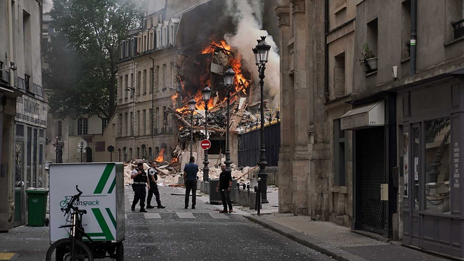 Una fuerte explosión en el centro de París deja 16 heridos