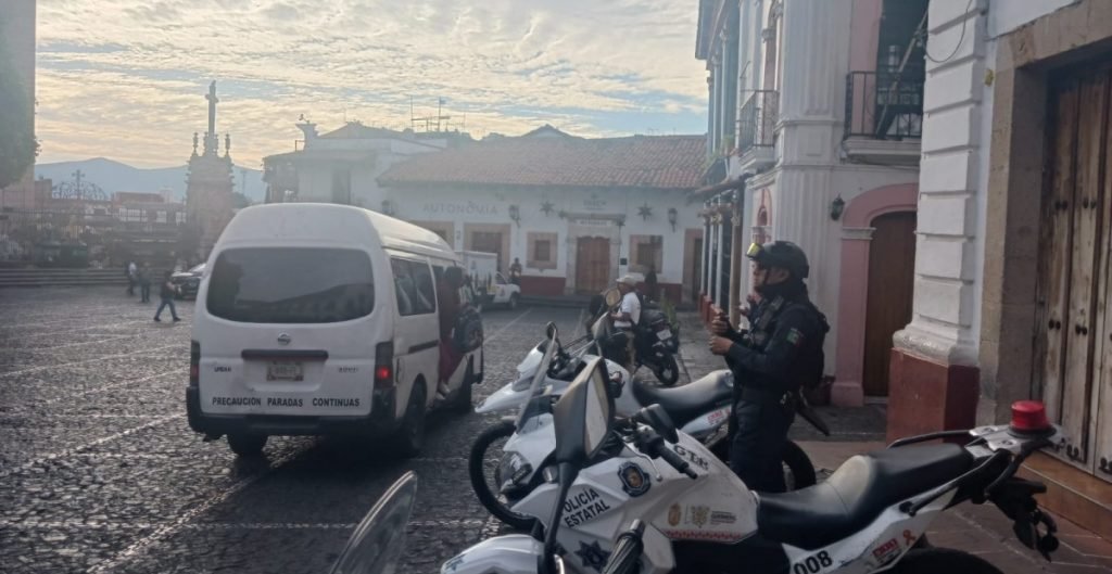 Continúa suspendido el transporte público en Taxco pese al despliegue de seguridad; escuelas reanudan clases de manera virtual