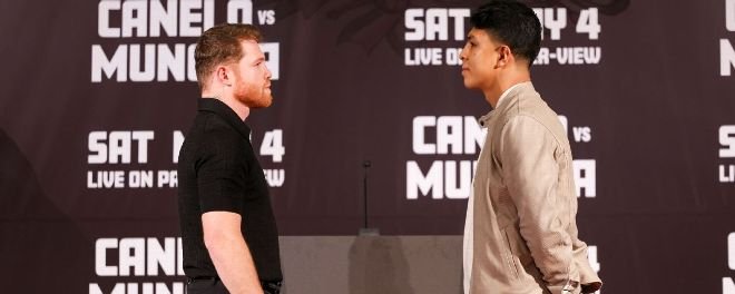 Canelo Álvarez y Jaime Munguía se presentaron ante los medios por primera vez 