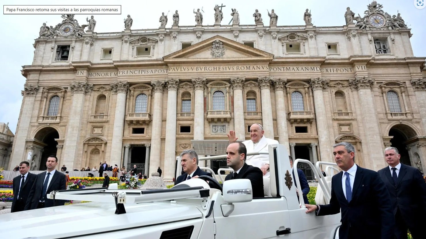 Papa Francisco retoma sus visitas a las parroquias romanas