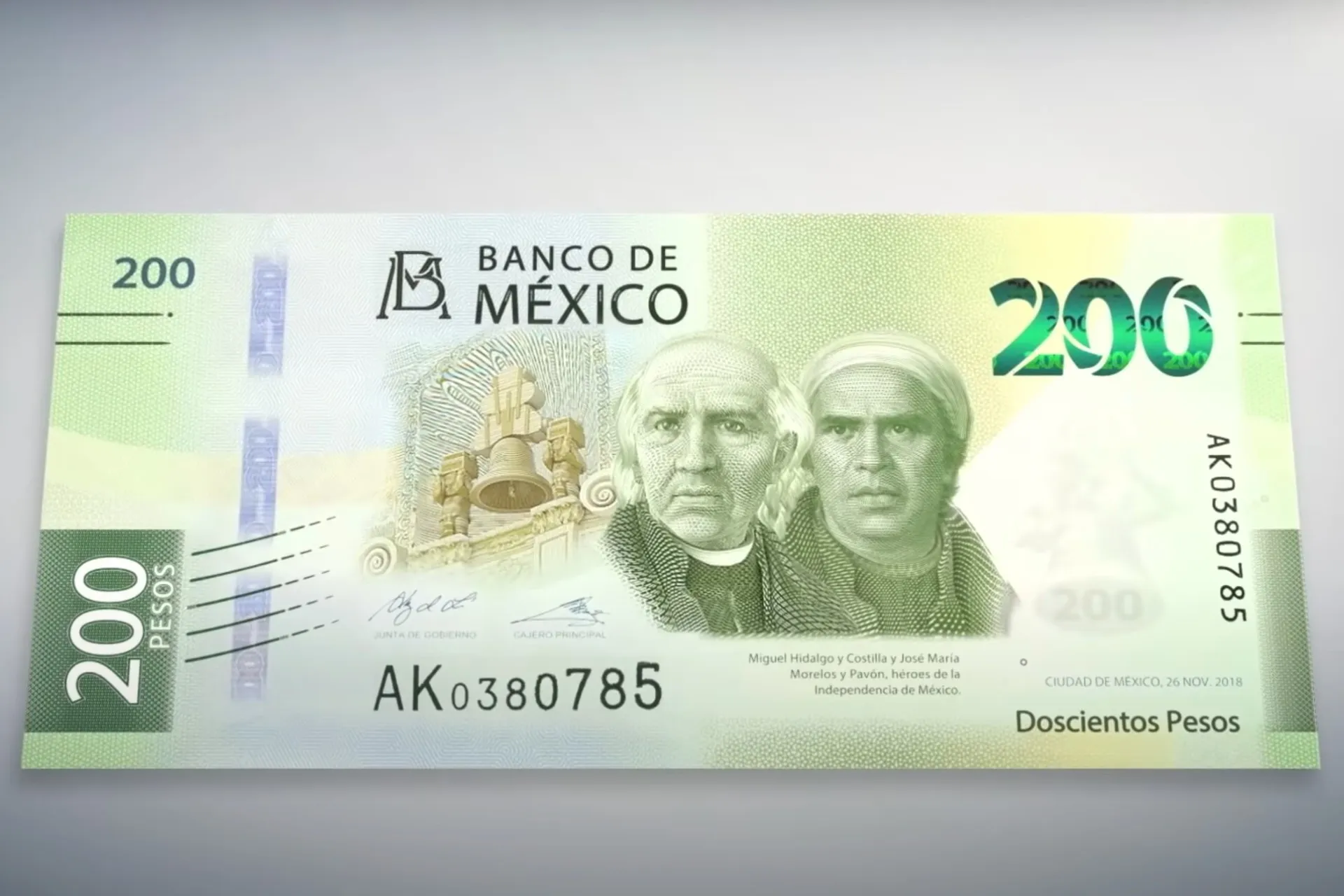 Lanzan billete de 200 pesos para celebrar autonomía de Banxico