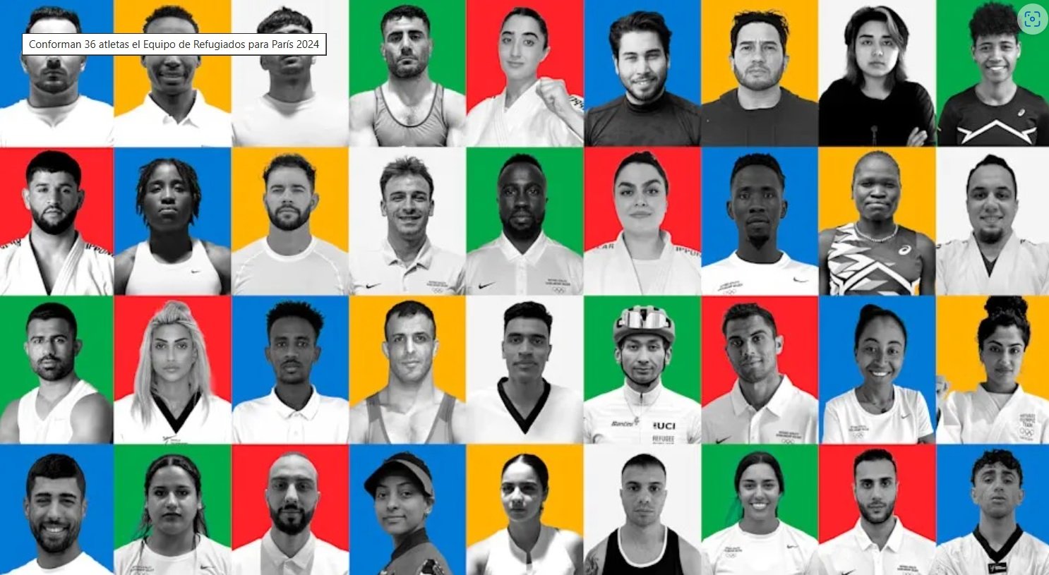 Conforman 36 atletas el Equipo de Refugiados para París 2024