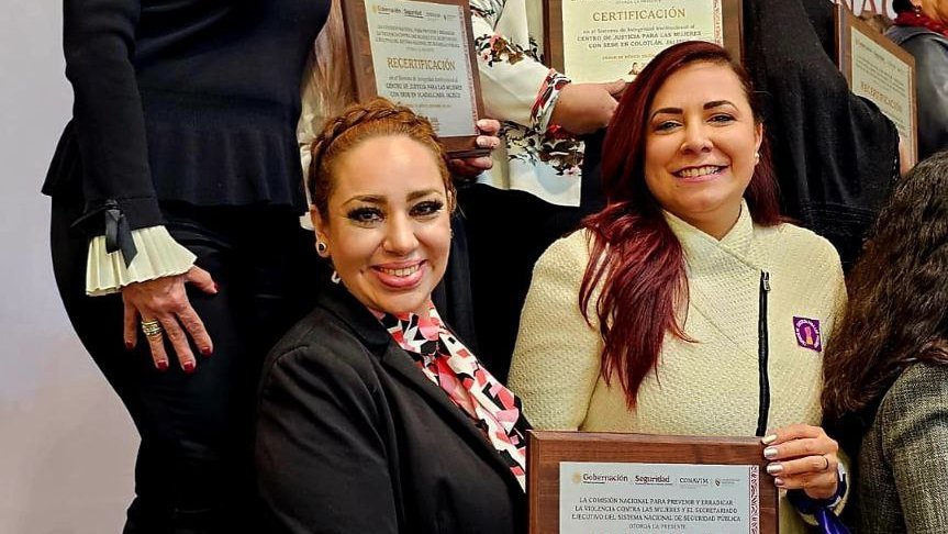 Recibe Centro de Justicia para las Mujeres Colotlán certificación federal por cumplimiento de estándares de atención